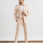 TWISTED TAILOR, pánsky oblek champagne