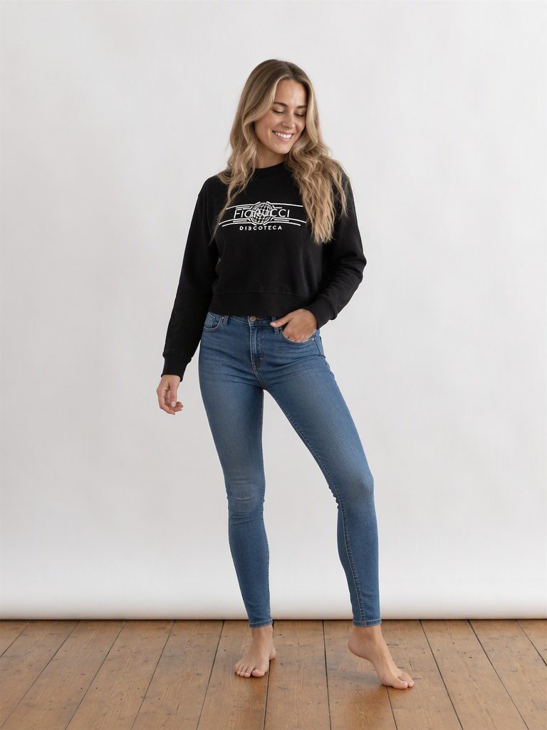 FIORUCCI, dámska čierna mikina