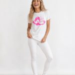 FIORUCCI, biele tričko s logom