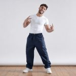 K-WAY, modré UNISEX športové nohavice