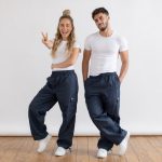 K-WAY, modré UNISEX športové nohavice