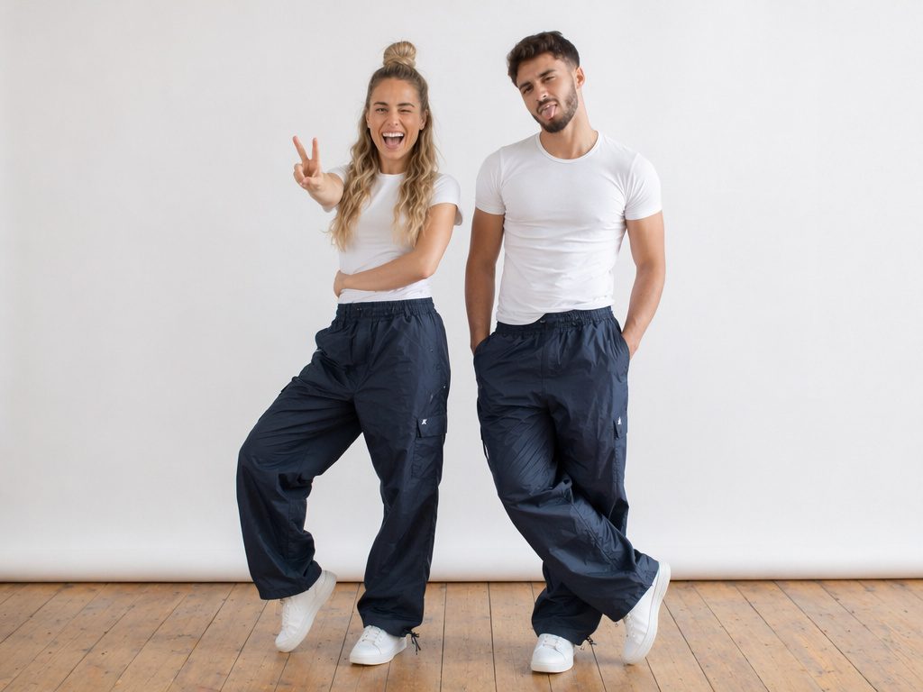 K-WAY, modré UNISEX športové nohavice