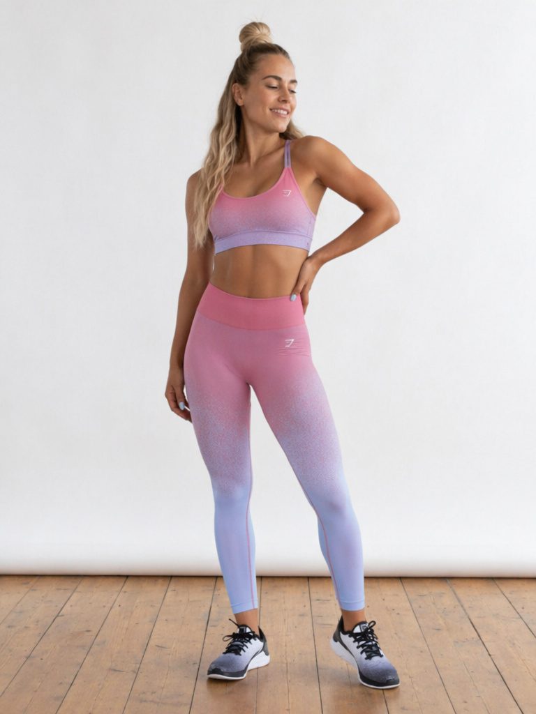 GYMSHARK, ombré farebné legíny