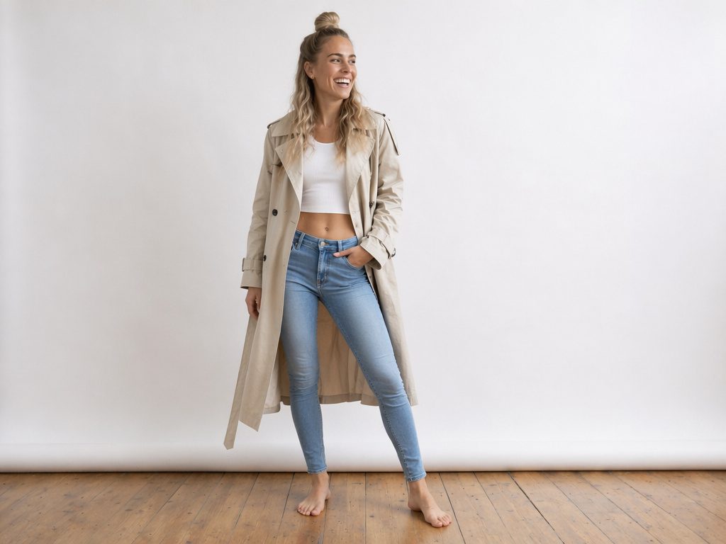 NASTY GAL, béžový trenčkot