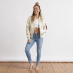 ALPHA INDUSTRIES, béžová bombera