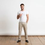 DOCKERS, pánske béžové nohavice
