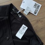 LOVE MOSCHINO, čierne nohavice