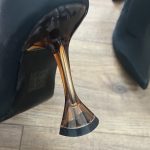 RIVER ISLAND, čierne čižmy s asymetrickým opätkom