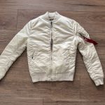 ALPHA INDUSTRIES, béžová bombera