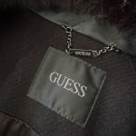 GUESS, čierny zimný kabát