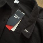 REEBOK, čierna mikina na gombíky