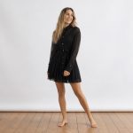 TOMMY HILFIGER, čierne letné šaty