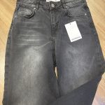 BERSHKA, čierne BAGGY rifle