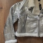 BOOHOO, strieborná jesenná bunda