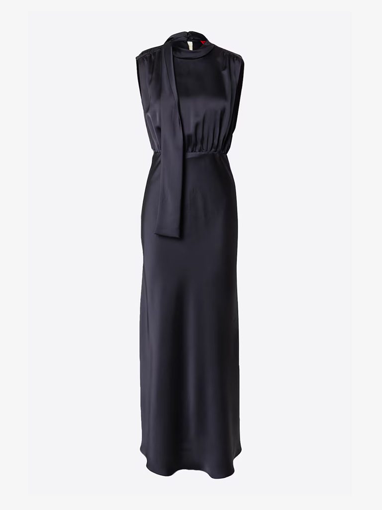HUGO BOSS, čierne elegantné šaty, 3XL/46/18