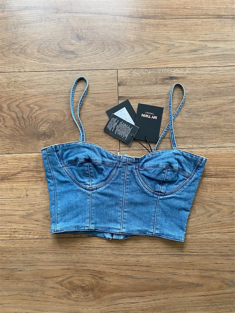 TWINSET, rifľový top, XXS/32/4