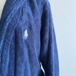 RALPH LAUREN, UNISEX župan modrý, L/XL