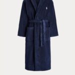RALPH LAUREN, UNISEX župan modrý, L/XL