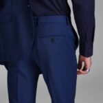 JACK&JONES PREMIUM, modrý pánsky oblek, M/48-50 lu secondhand