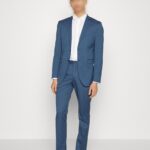 SELECTED HOMME, svetlomodrý pánsky oblek, XL/56-58 lu secondhand