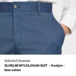 SELECTED HOMME, svetlomodrý pánsky oblek, XL/56-58 lu secondhand