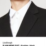 LINDBERGH, klasický čierny oblek, S/44-46 lu secondhand
