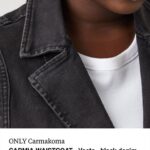 ONLY CARMAKOMA, dámska rifľová vesta, 3XL/46/18 lu secondhand