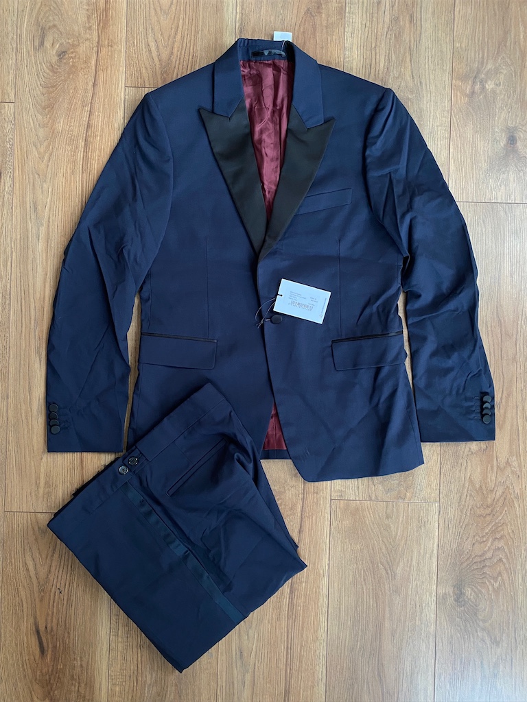 PAUL SMITH, pánsky modrý oblek, M/48-50 lu secondhand