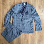 BEN SHERMAN, sivý pánsky oblek, 3XL/64-66 lu secondhand