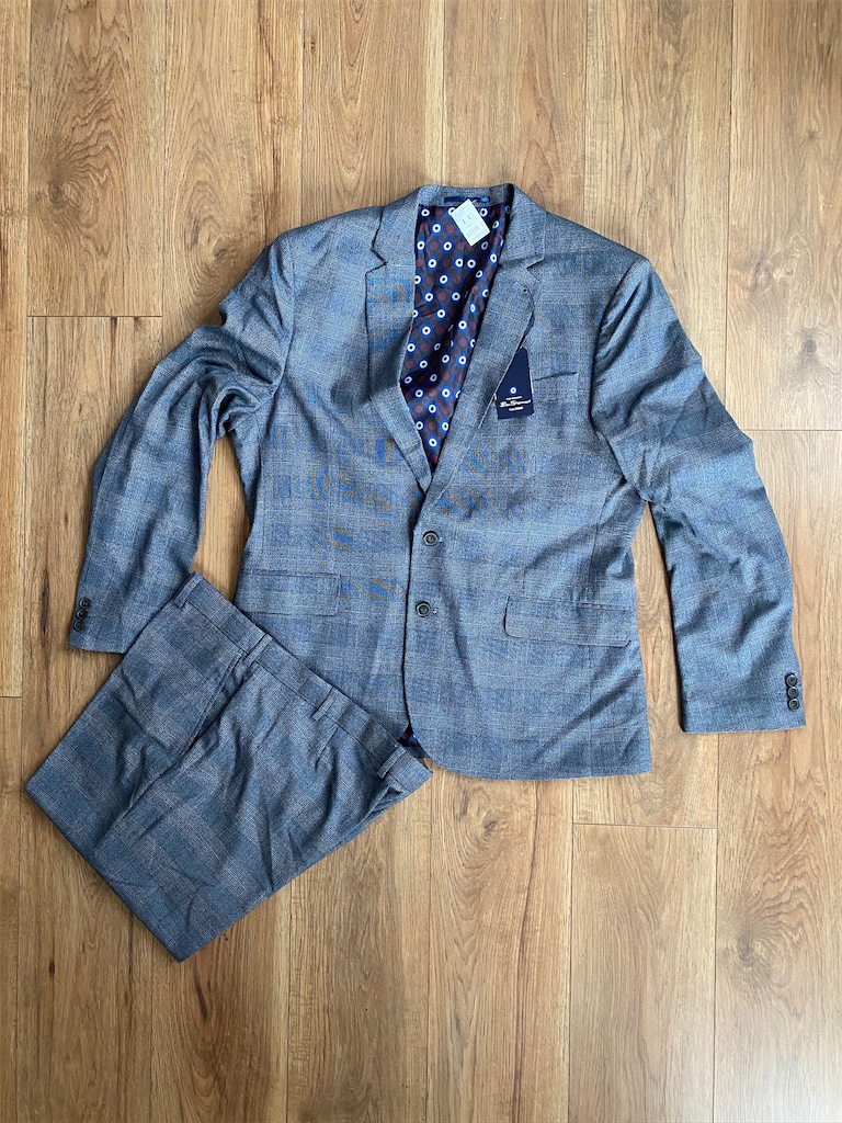 BEN SHERMAN, sivý pánsky oblek, 3XL/64-66 lu secondhand