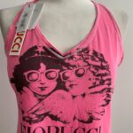 FIORUCCI, letný ružový top, S/36/8