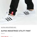 ALPHA INDUSTRIES, pánske čierne nohavice, 29