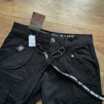 ALPHA INDUSTRIES, pánske čierne nohavice, 29