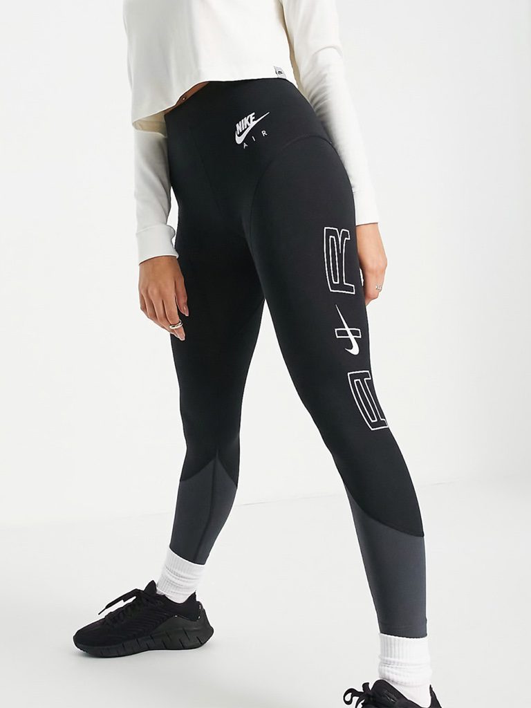 NIKE, čierne športové legíny, 3XL/46/18