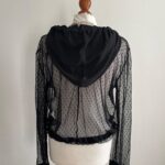 RINASCIMENTO čierny top s kapucňou, XL/42/14