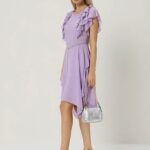 RINASCIMENTO, fialové letné šatky, S/36/8