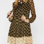 Elegancia na každý deň! Tieto sofistikované šaty od TWINSET kombinujú ľahký transparentný materiál s decentným zlatým vzorom a romantickou viazačkou pri krku. Dokonalé do kancelárie aj na štýlové popoludnie v meste.