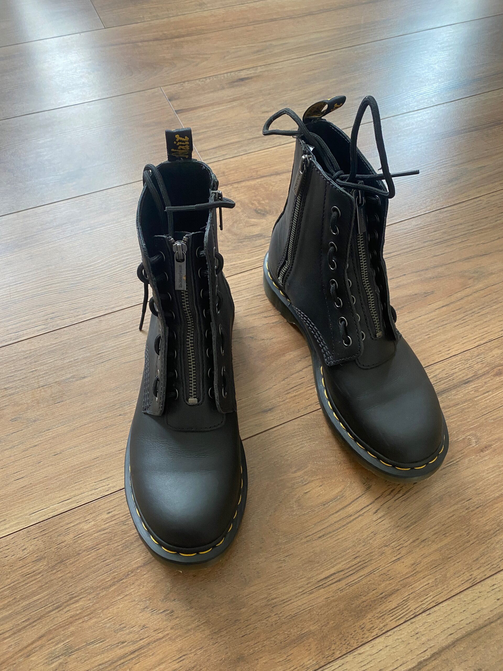 Dr. MARTENS, čierna KOŽENÁ obuv, 42