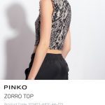 PINKO, čierno biely top, M/38/10