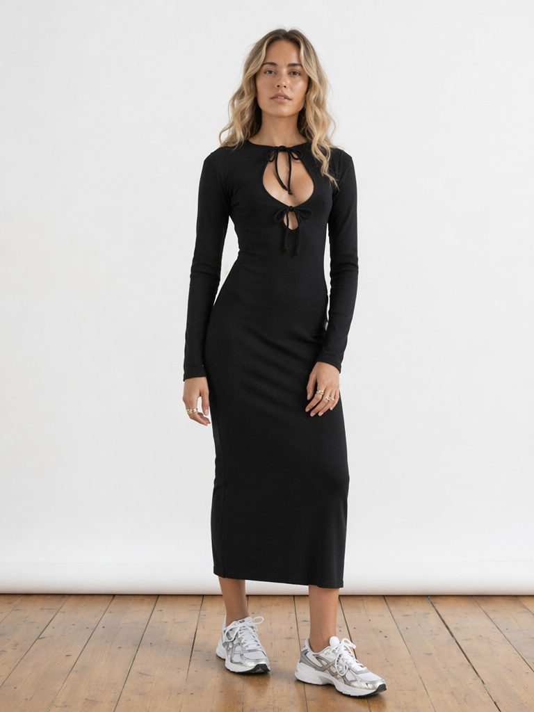 NASTY GAL, čierne šaty