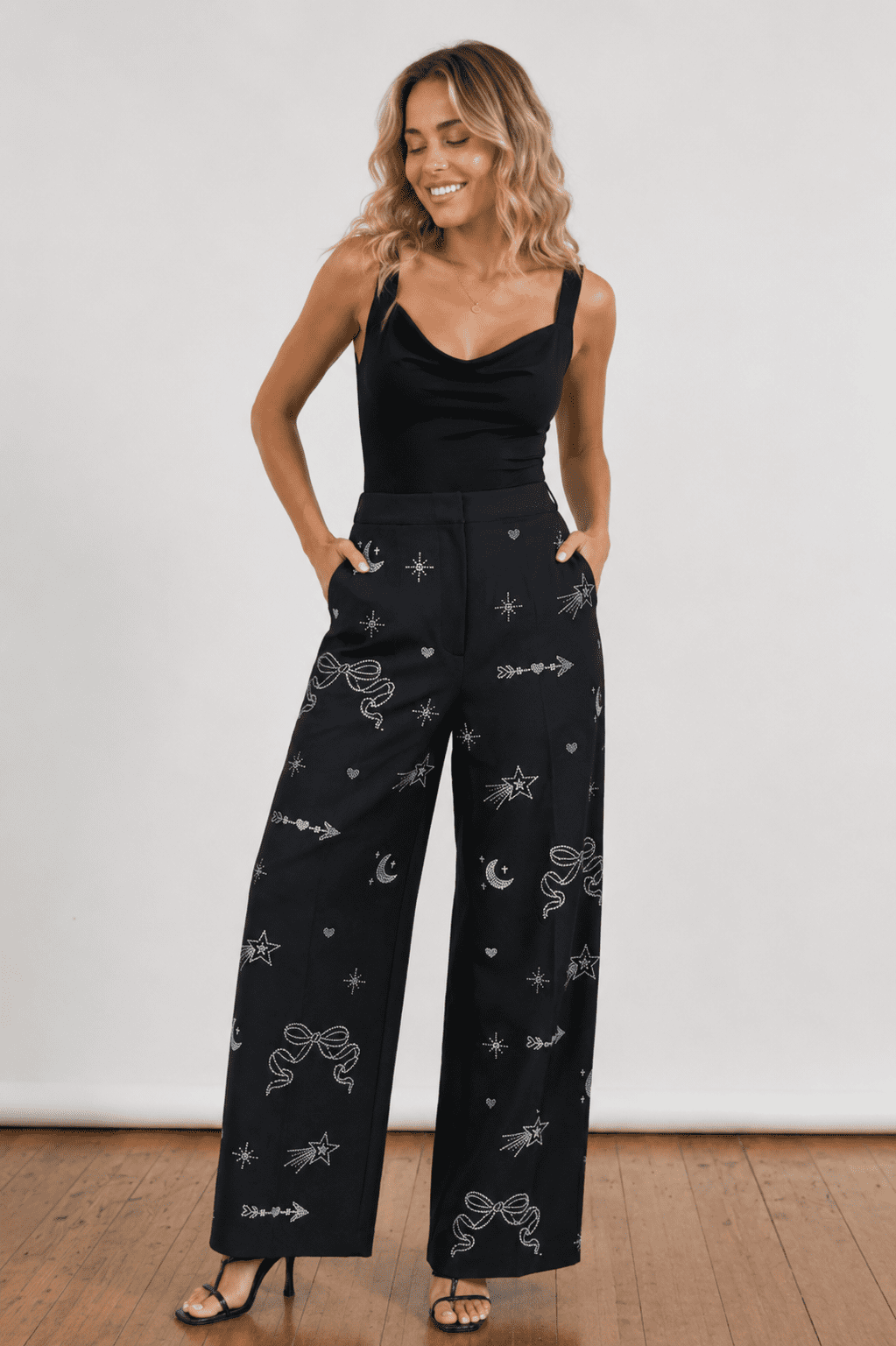 NASTY GAL, čierne nohavice