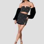 NASTY GAL, čierny top s perličkami, viac veľkostí