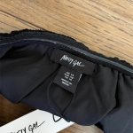NASTY GAL, čierny top s perličkami, viac veľkostí