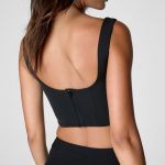 NASTY GAL, čierny top, XS/34/6