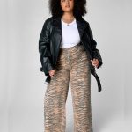 NASTY GAL, tigrované rifle, 5XL/50/22
