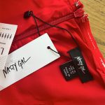 NASTY GAL, červené šaty, viac veľkostí