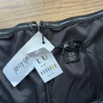 NASTY GAL, čierne šaty s pierkami, 3XL/46/18