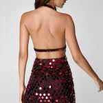 NASTY GAL, červené šaty, L/40/12