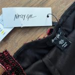 NASTY GAL, červené šaty, L/40/12