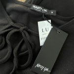 NASTY GAL, čierne šaty, S/36/8